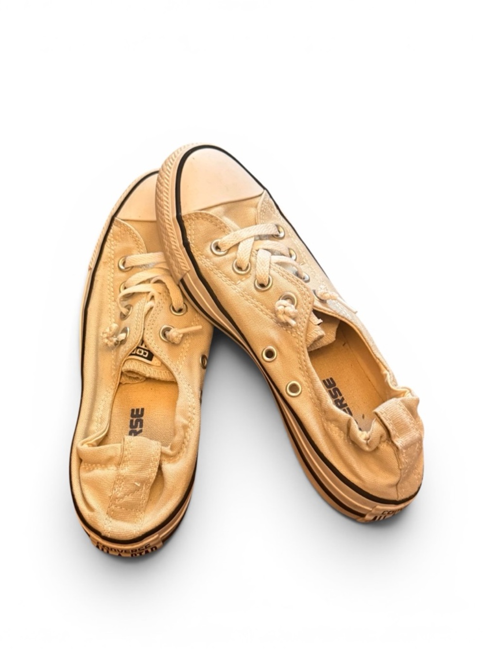 Converse Sneakers in Beige Slip On Size 7